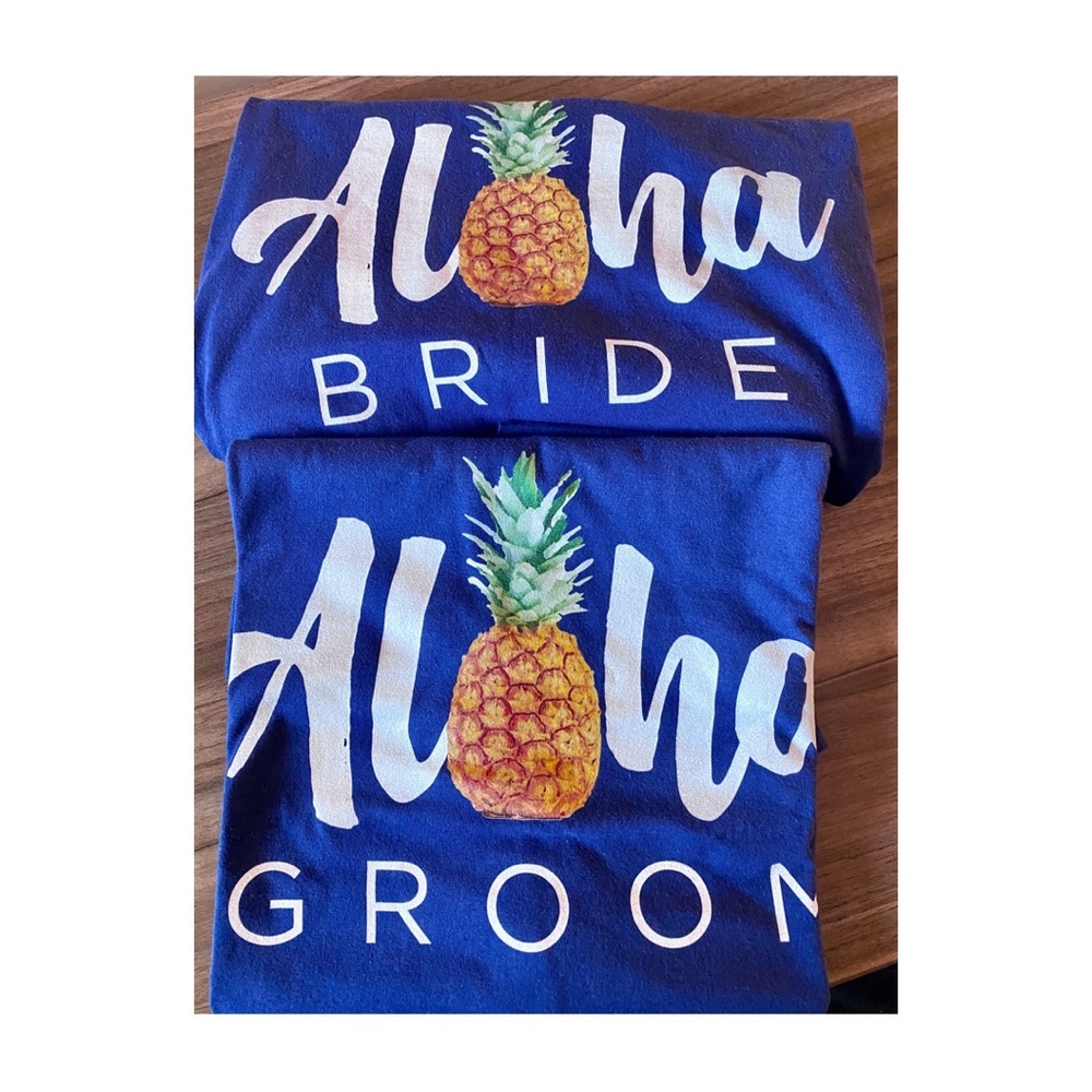 Aloha - Bundle of Bride & Groom Pineapple Shirts